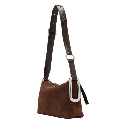 THE SCENE MEDIUM SHOULDER BAG IN SUEDE